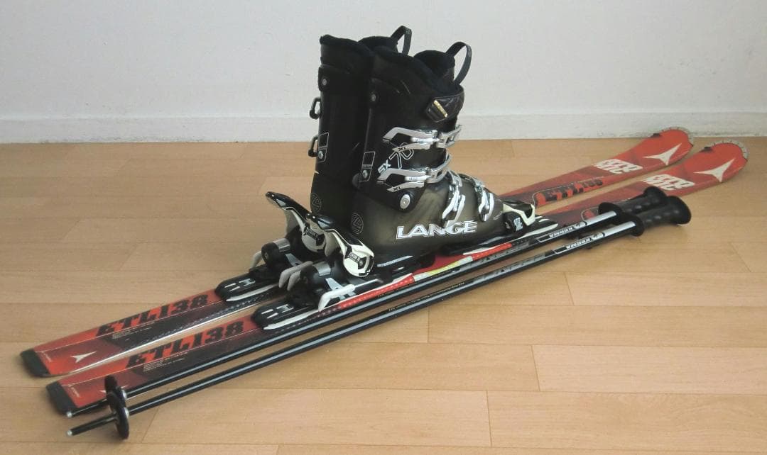 ■■1月限定■送料無料■アトミック■スキーセット■板138靴24.5■メンテ付■