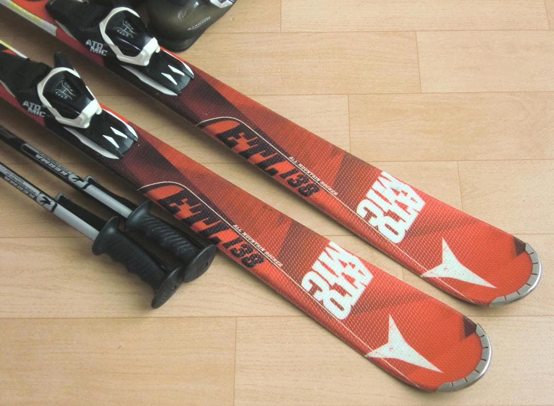 ■■1月限定■送料無料■アトミック■スキーセット■板138靴24.5■メンテ付■