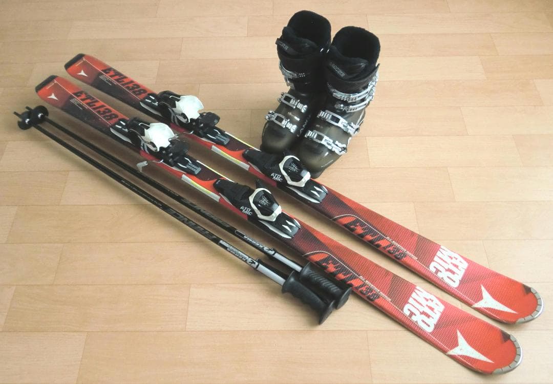 ■■1月限定■送料無料■アトミック■スキーセット■板138靴24.5■メンテ付■