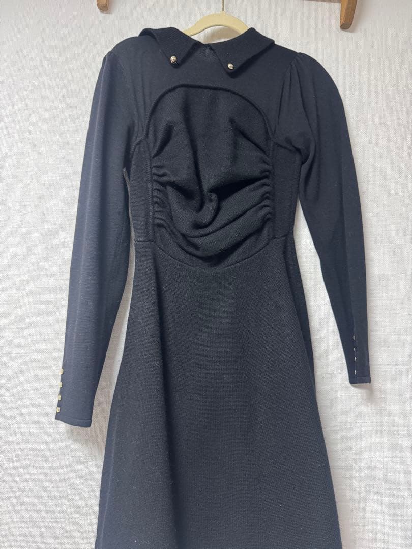 ワンピース Paneled Flared Knit Mini Dress herlipto