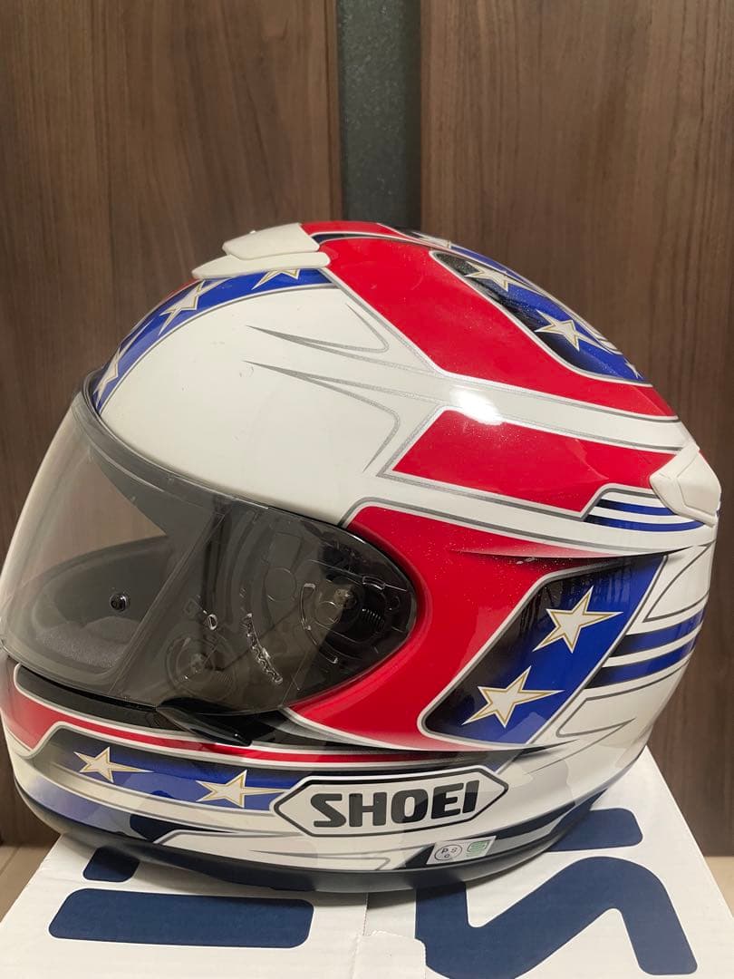 SHOEI フルフェイスヘルメット アメリカ国旗風