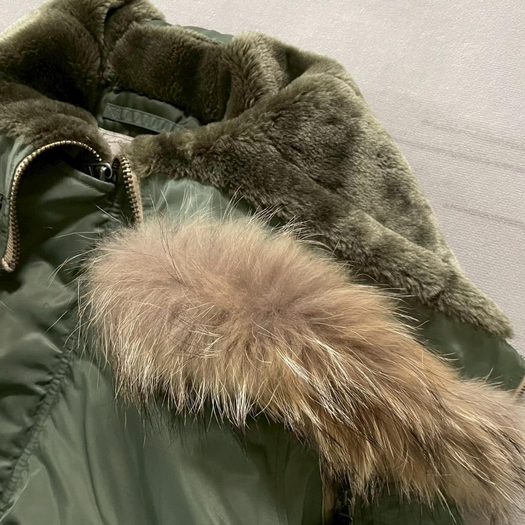 超美品 AVIREX N-2B フライトジャケット リアルファー M