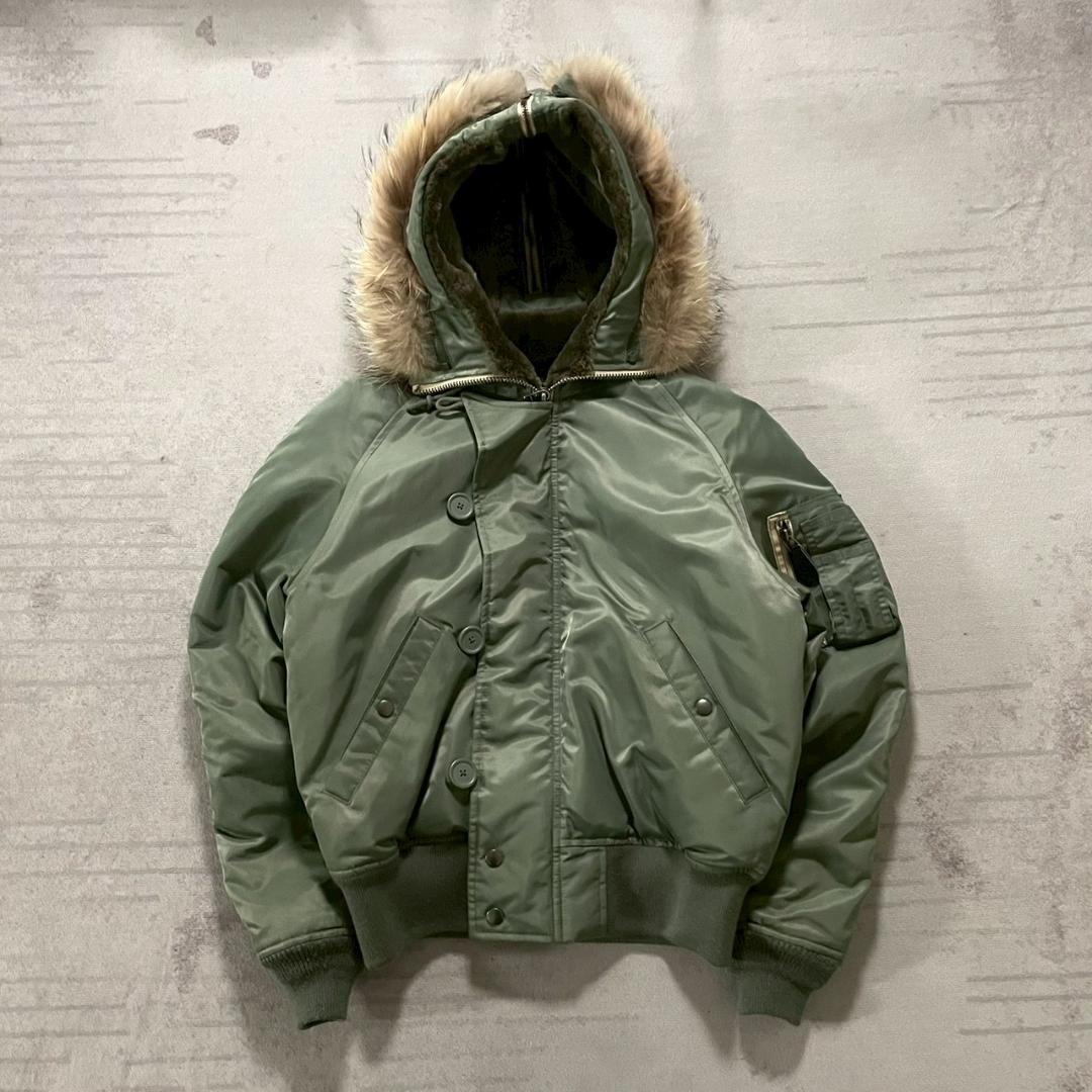 超美品 AVIREX N-2B フライトジャケット リアルファー M