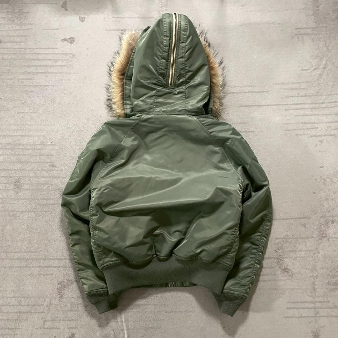 超美品 AVIREX N-2B フライトジャケット リアルファー M