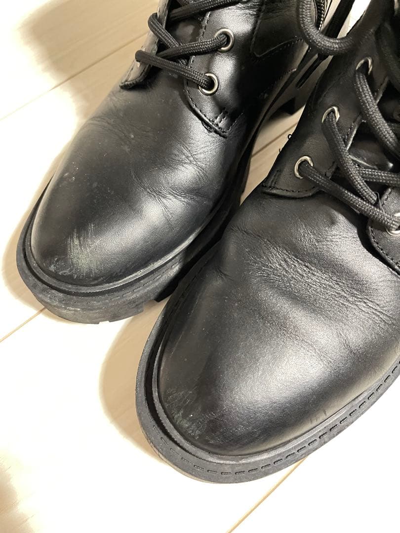 COACH ブラック ジッパーブーツ