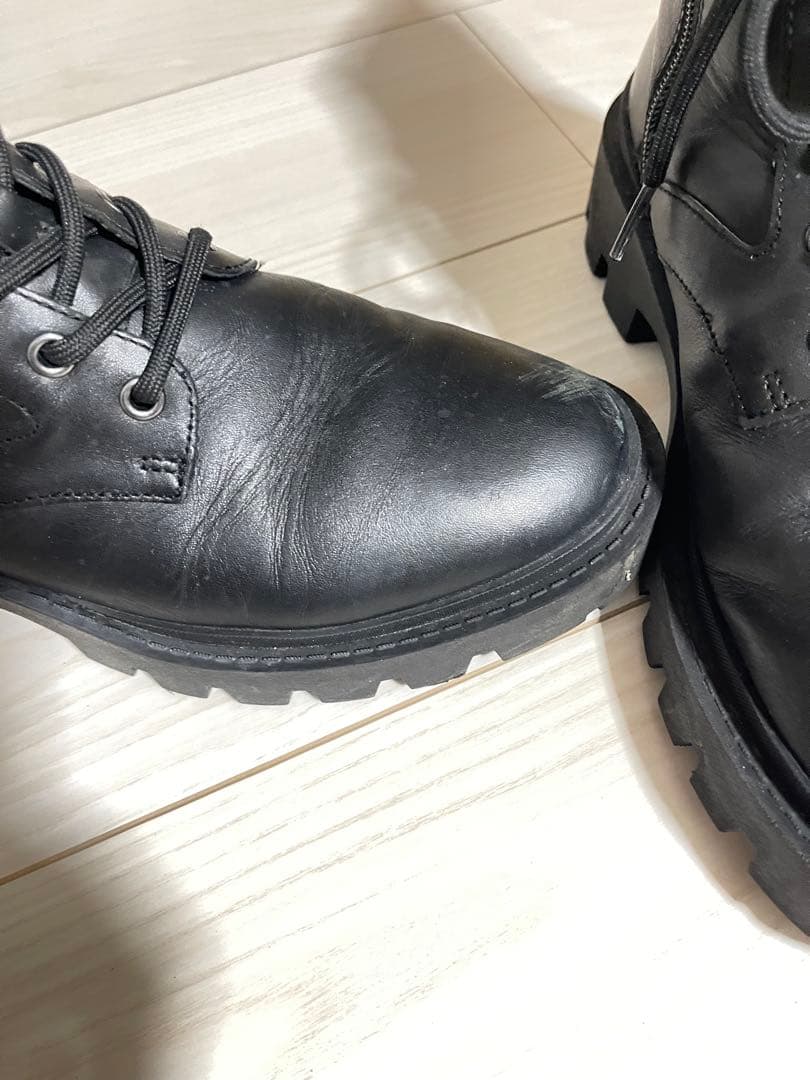 COACH ブラック ジッパーブーツ