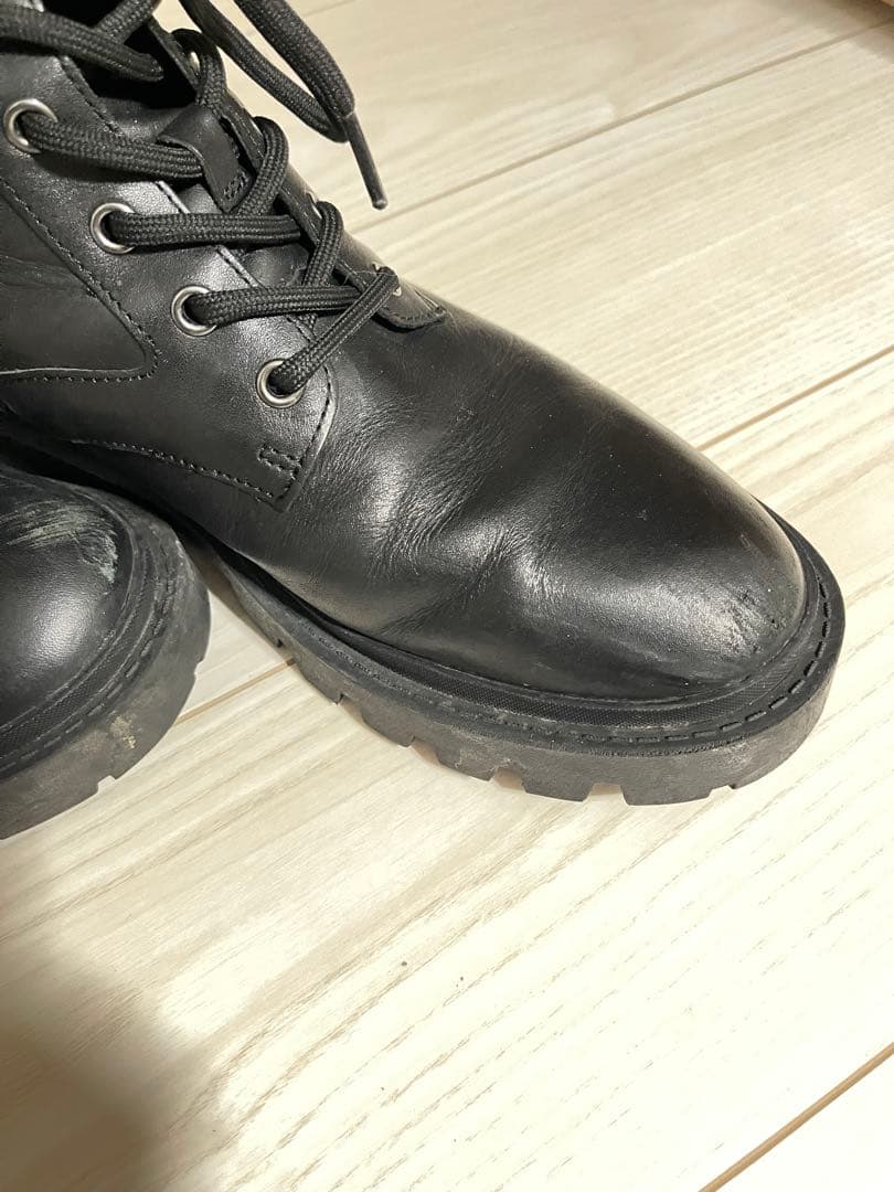 COACH ブラック ジッパーブーツ