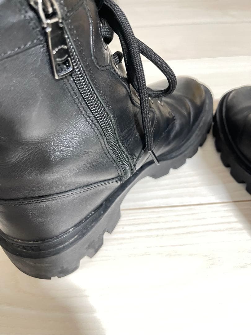 COACH ブラック ジッパーブーツ