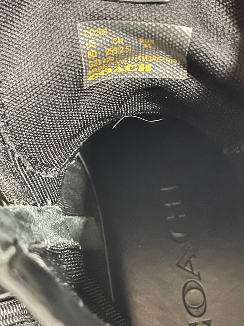 COACH ブラック ジッパーブーツ