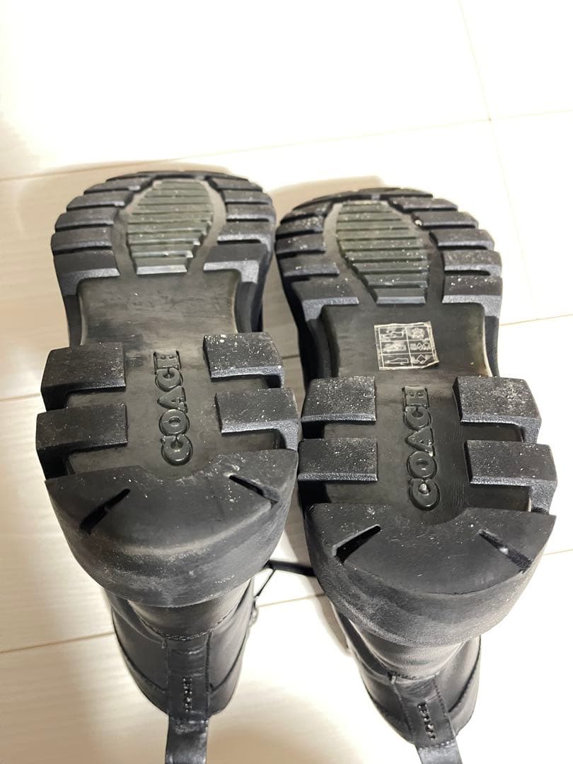 COACH ブラック ジッパーブーツ