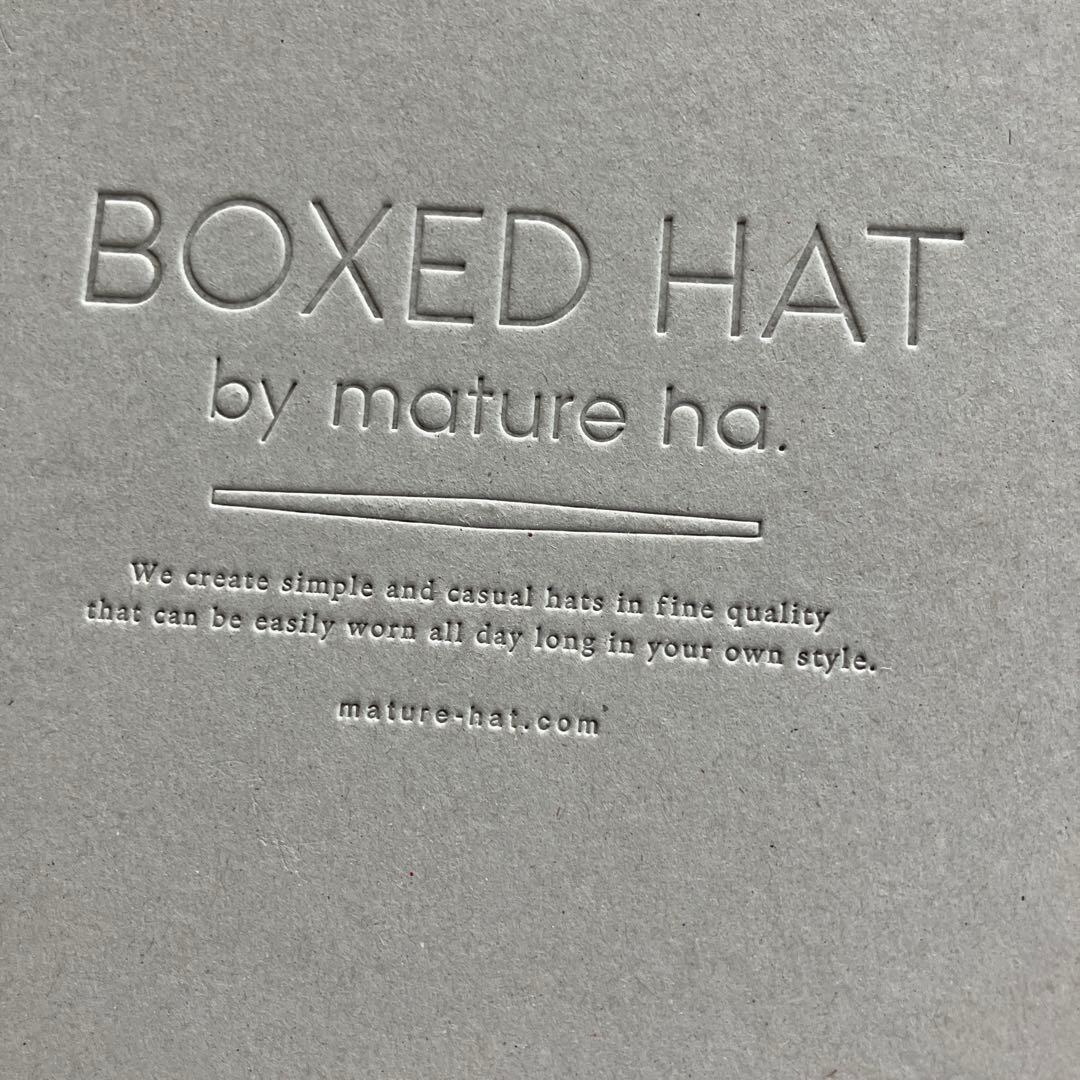 マチュアーハ　ダークグレー 帽子 ボックス付き