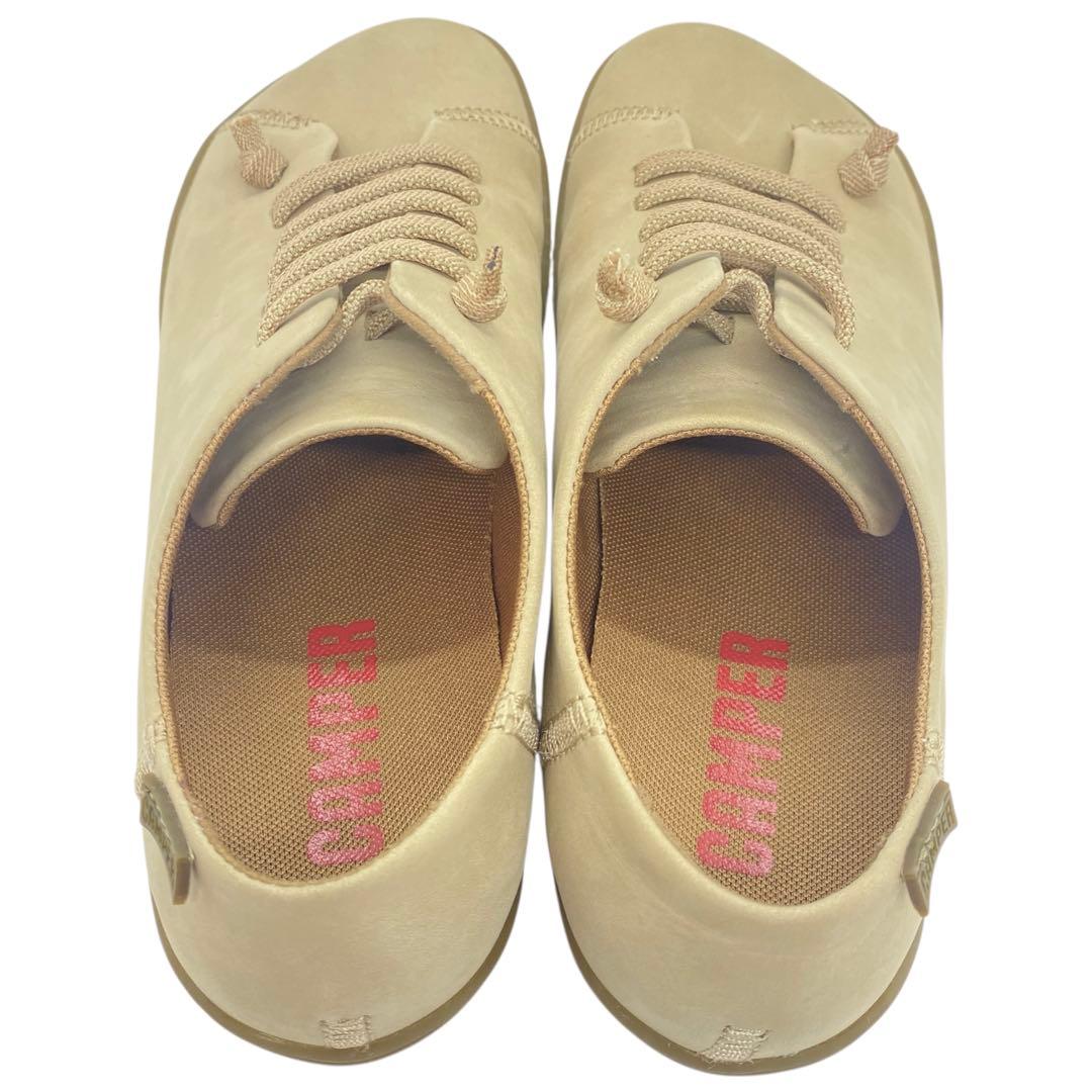 極美品　camper カンペール　24cm ペウカミ PEU CAMI ベージュ