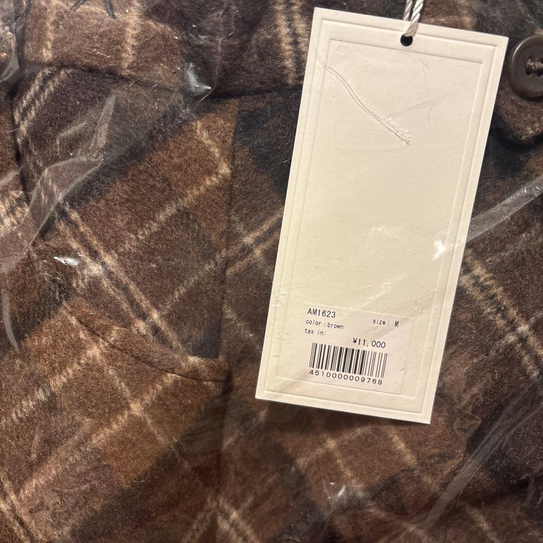 パンツ andmary Ribbon check mini pants brown