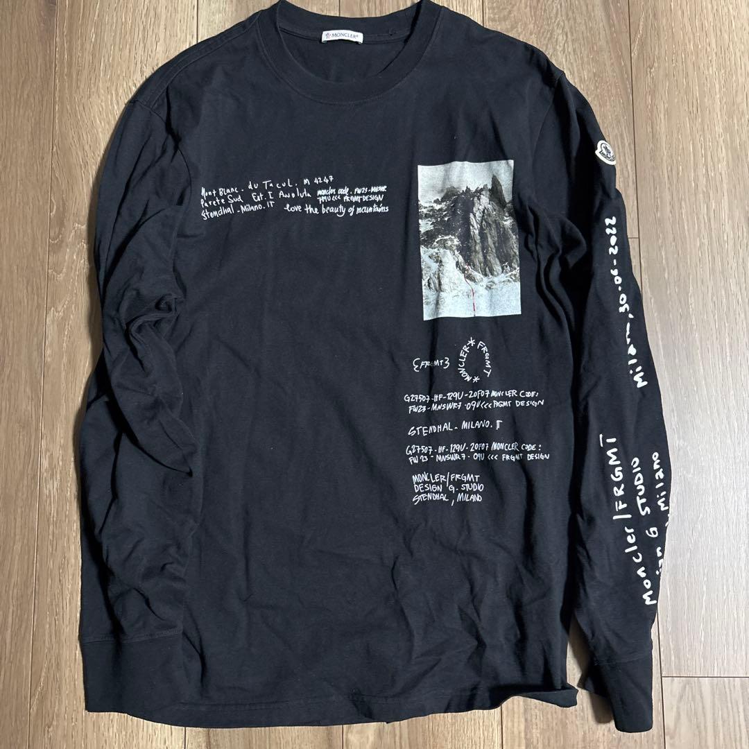 【knuckle headさま専用】Moncler ブラック 長袖カットソー