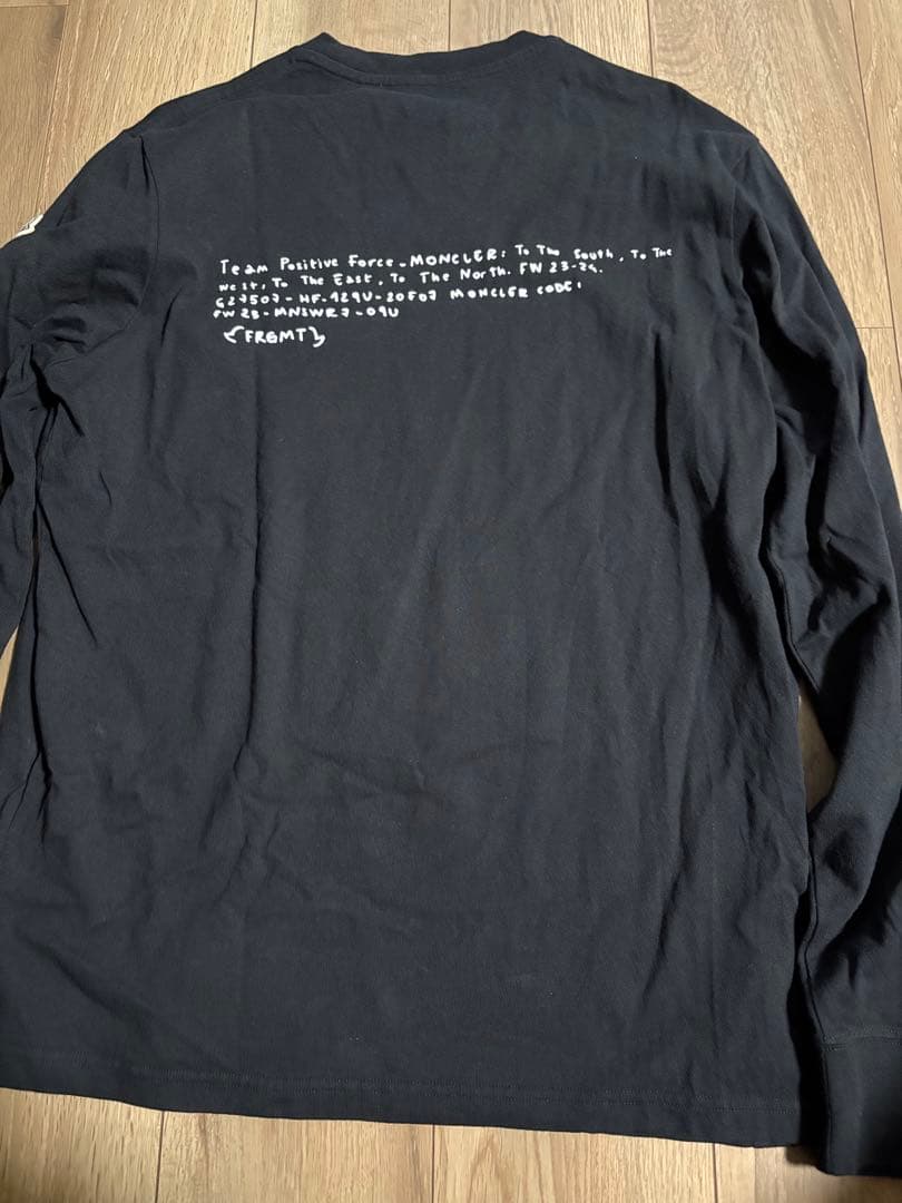 【knuckle headさま専用】Moncler ブラック 長袖カットソー