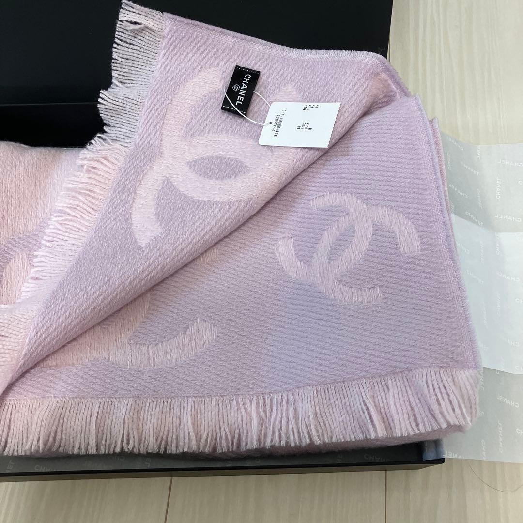 CHANEL ❤︎ピンク ロゴ マフラー❤︎ 26C 新品