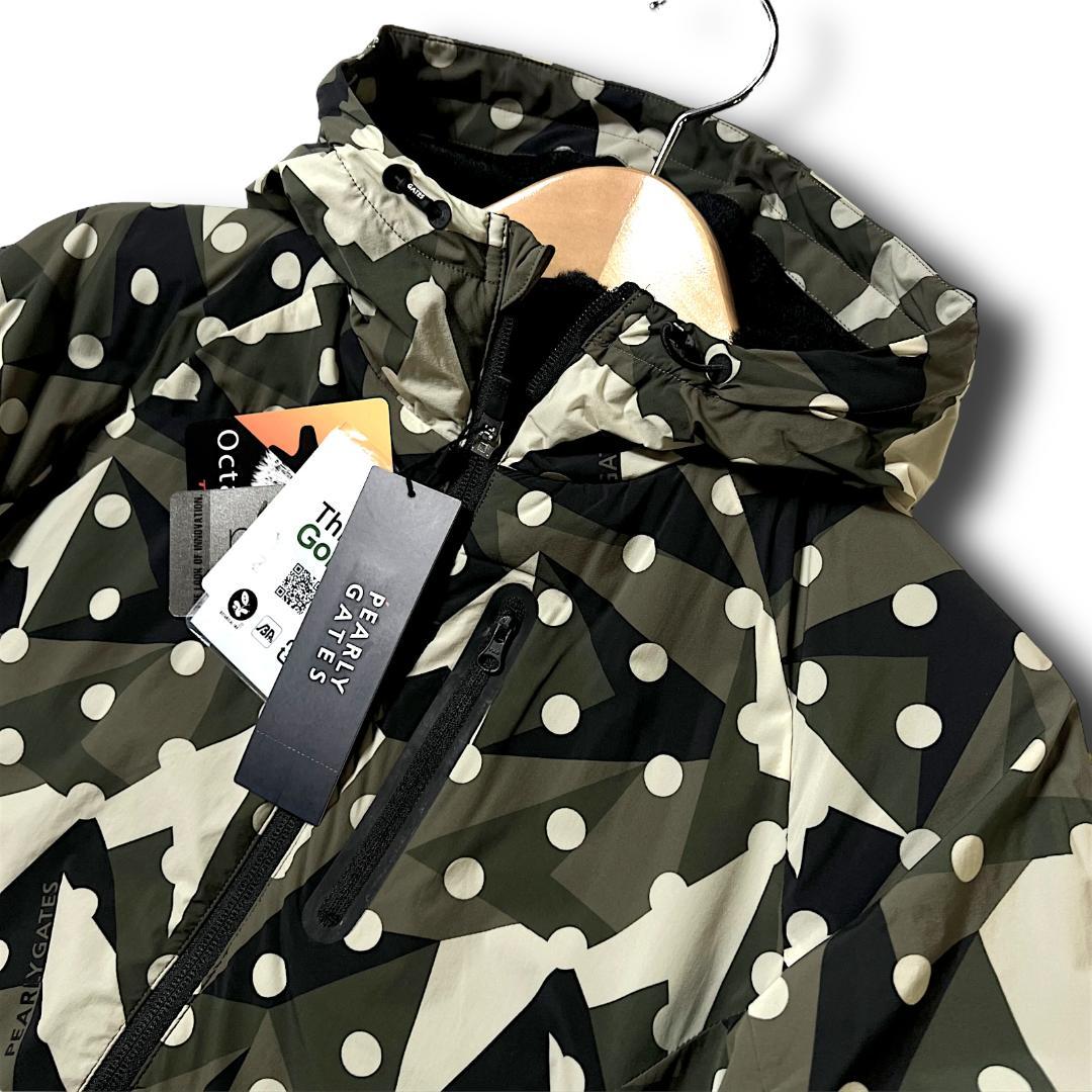 1 定価59,400円 パーリーゲイツ 中綿裏地一体型素材 ロングジャケット