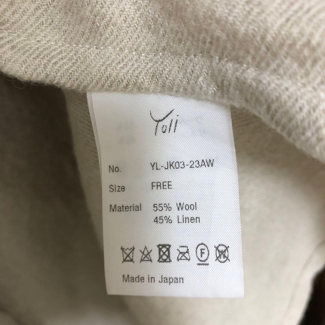 最終お値下げSALE Yoli　wool linen wrap jacket