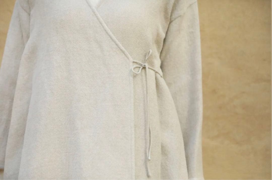 最終お値下げSALE Yoli　wool linen wrap jacket