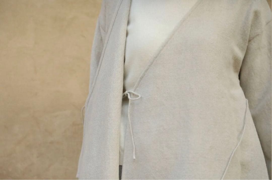 最終お値下げSALE Yoli　wool linen wrap jacket