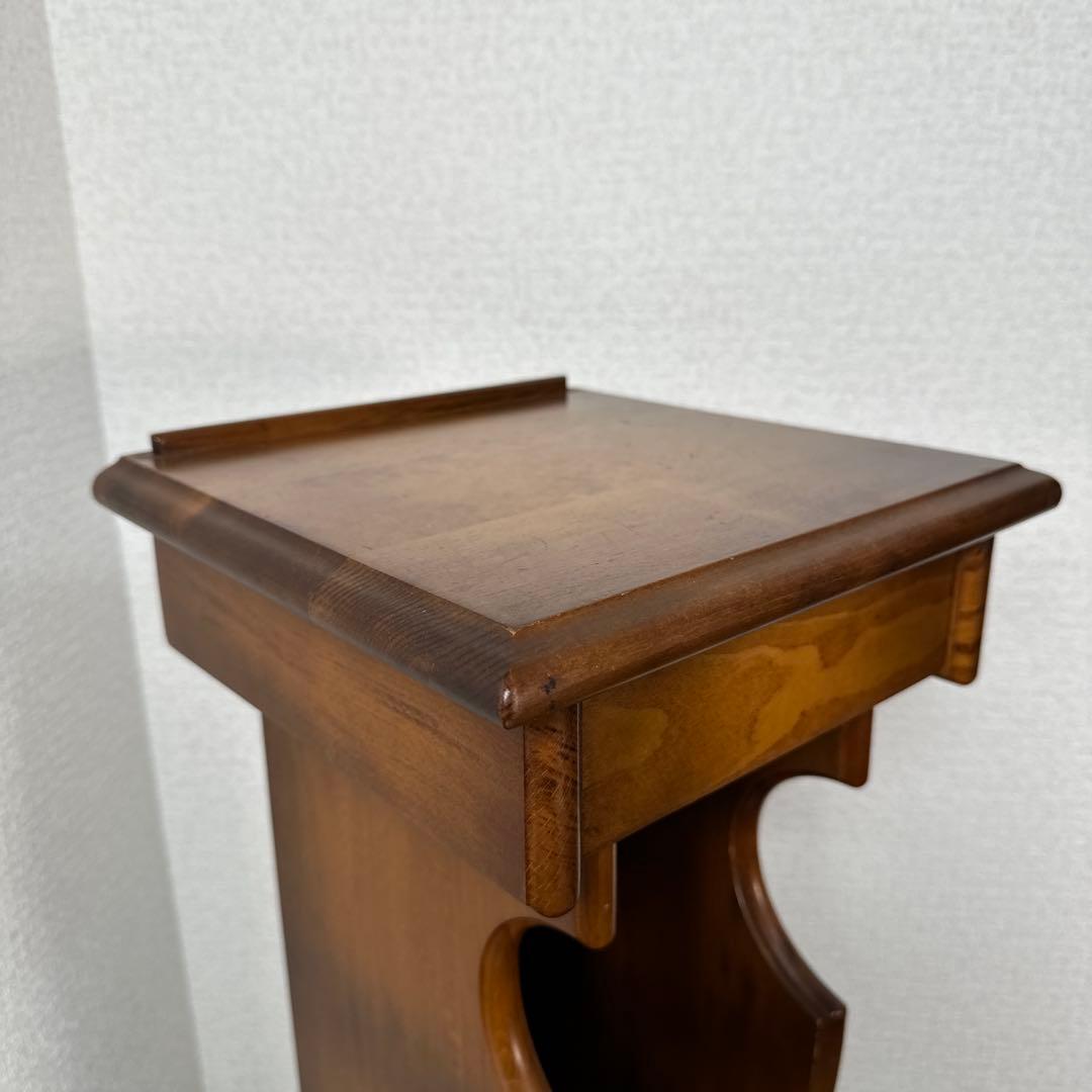 カリモク 家具 電話台 飾り棚 引き出し 玄関収納 花台 i4※