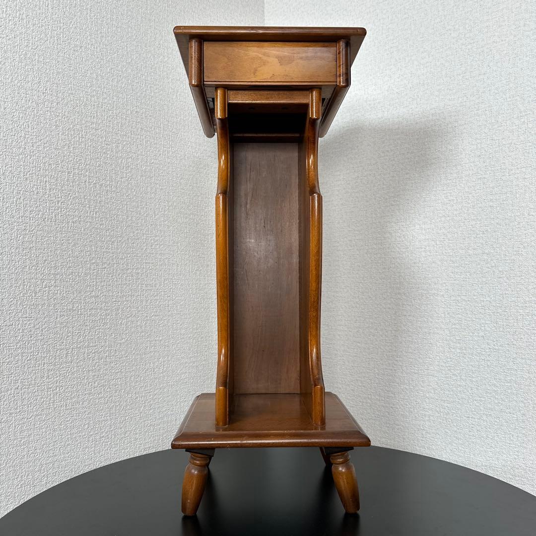 カリモク 家具 電話台 飾り棚 引き出し 玄関収納 花台 i4※