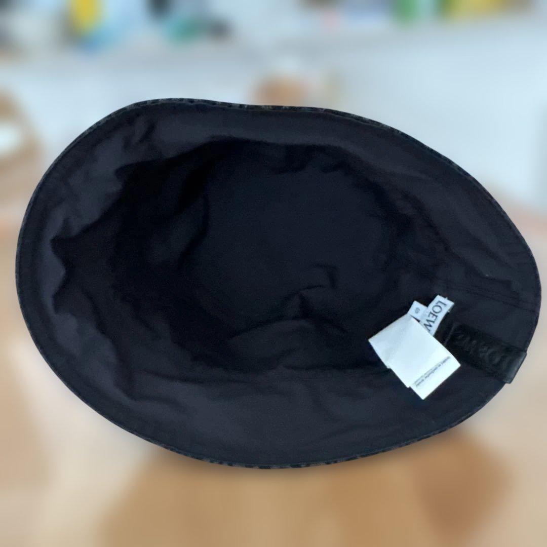 LOEWE アナグラム バケットハット グレー リバーシブル 帽子 ロエベ