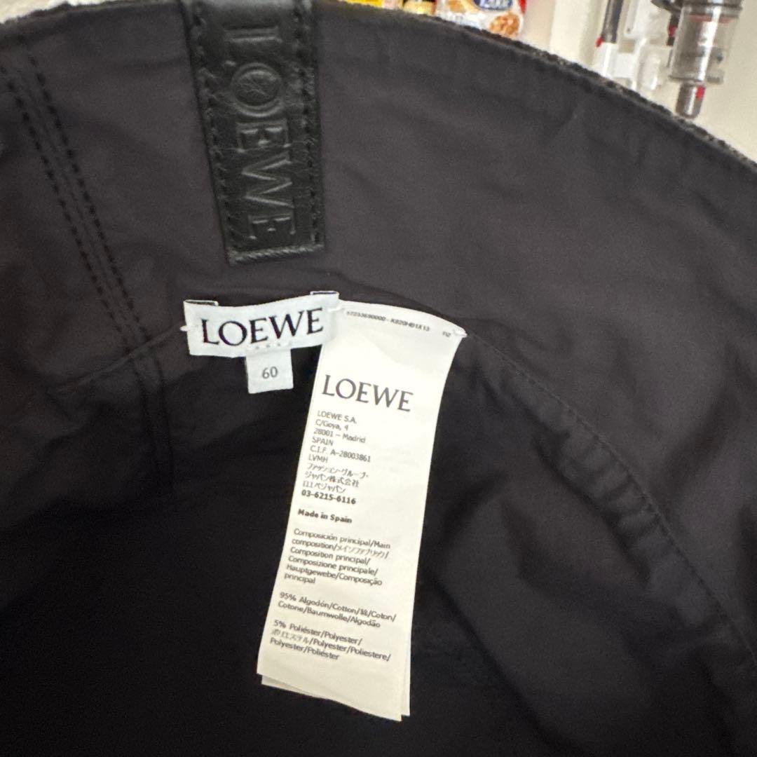 LOEWE アナグラム バケットハット グレー リバーシブル 帽子 ロエベ