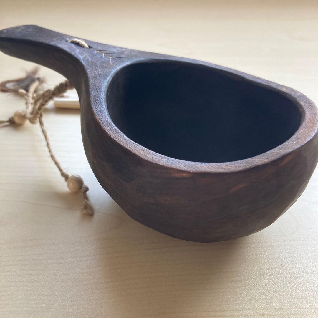 【新品】ソウルオブシベリア　#4 ホワイトペンダント　No.1007 ククサ