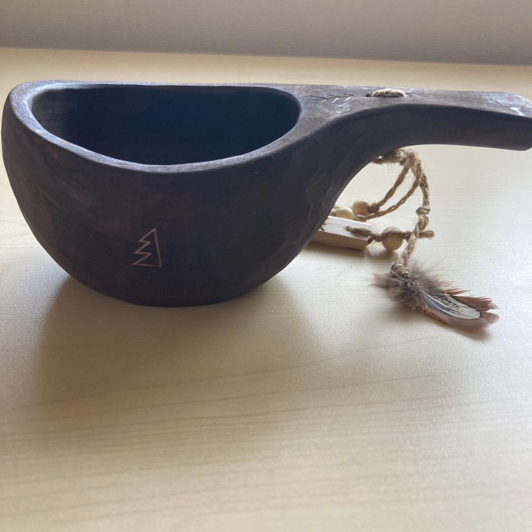 【新品】ソウルオブシベリア　#4 ホワイトペンダント　No.1007 ククサ