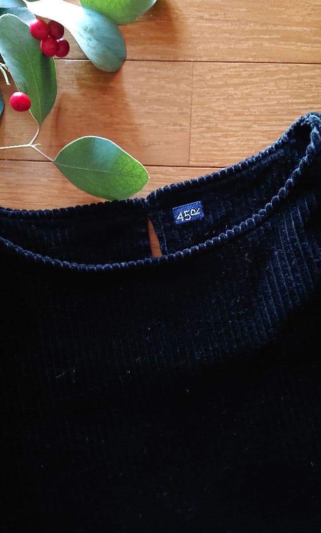 45R☆鬼コーデュロイの馬比古ドレス/ブラック♪