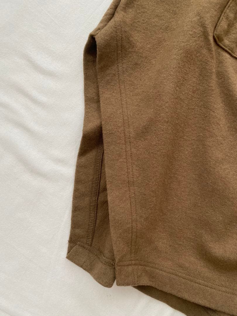 ほぼ未使用　TISSU｜圧縮 ウール ニット ポンチョ コート　ワイド　ベージュ