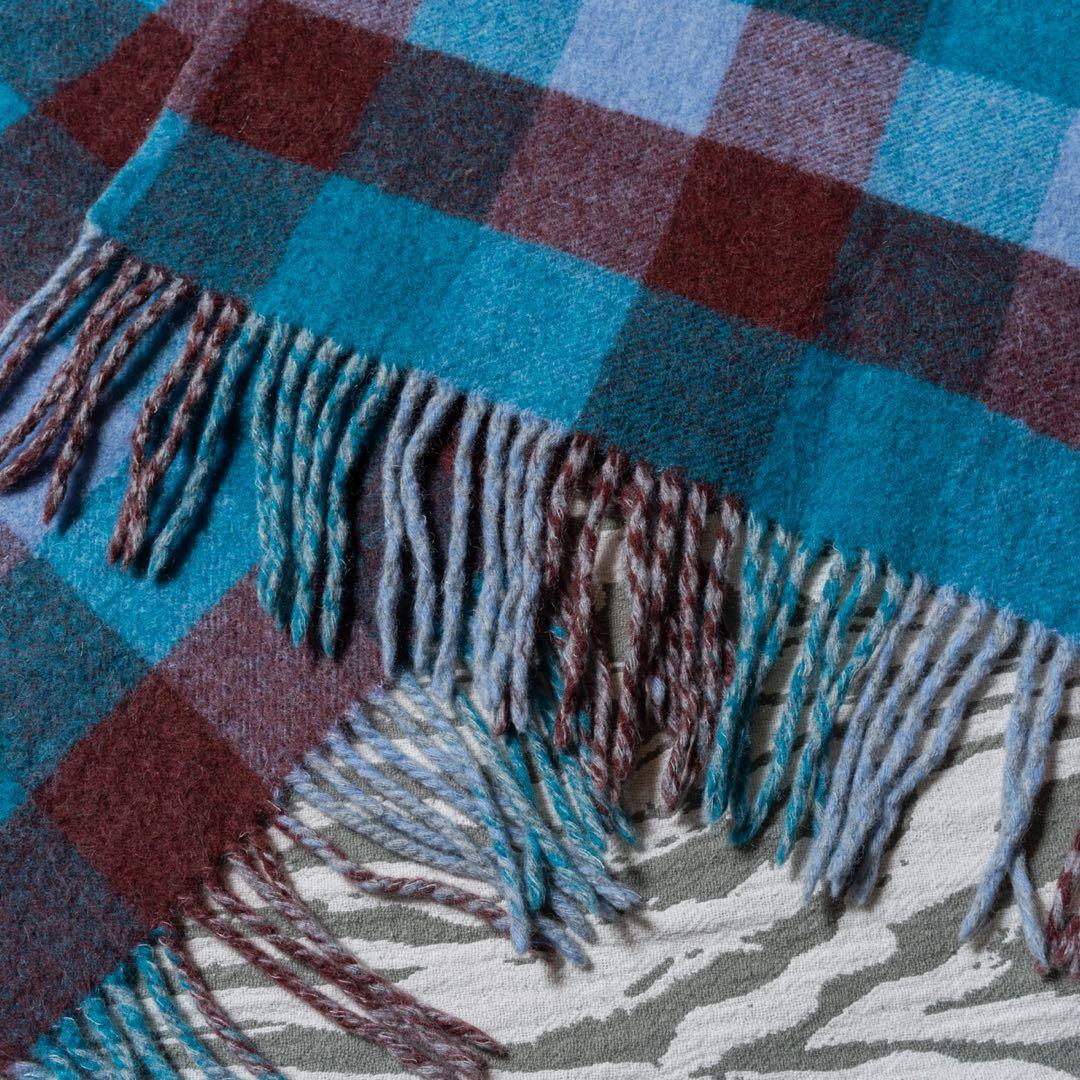 ヴィヴィアンウエストウッド オーブボタン チェック柄 リバーシブル マフラー