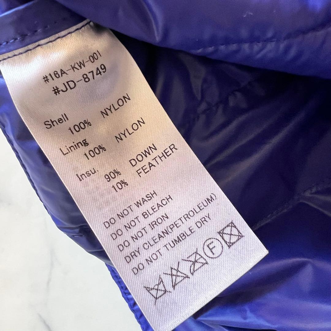 【未使用級】ダントン　ダウンベスト　ネイビー　34 軽量　インナーダウン　紺　S