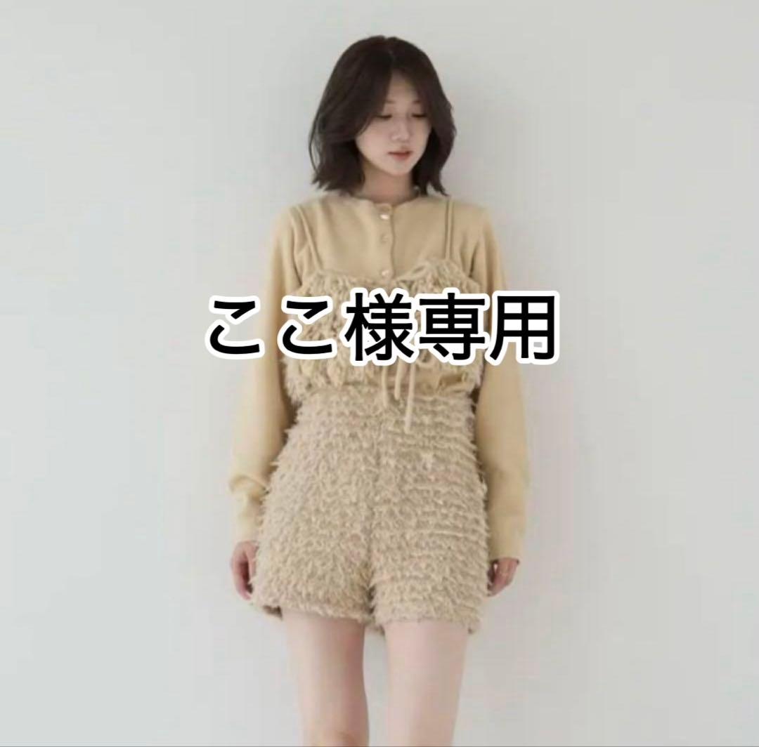 ここEaphi FLUFFY SHORT PANTS