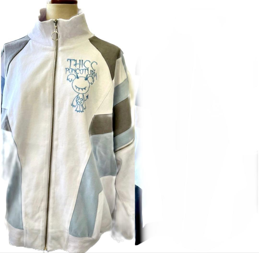 破壊骨りあ×PSYNYXX コラボ ジャージ ホワイト上下セット