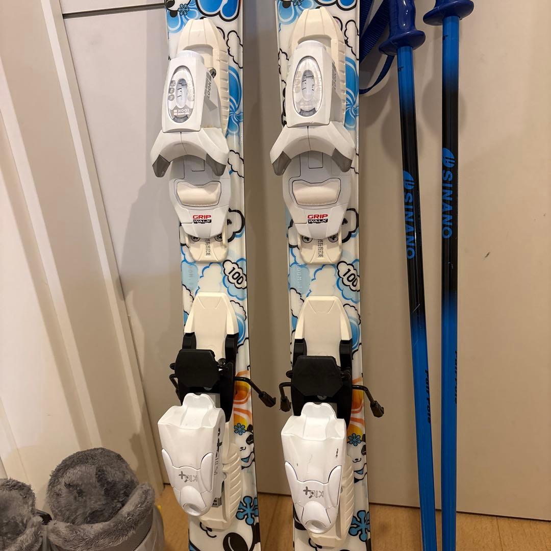 SWALLOW キッズスキー板・ポール・ブーツ4点セット 100cm