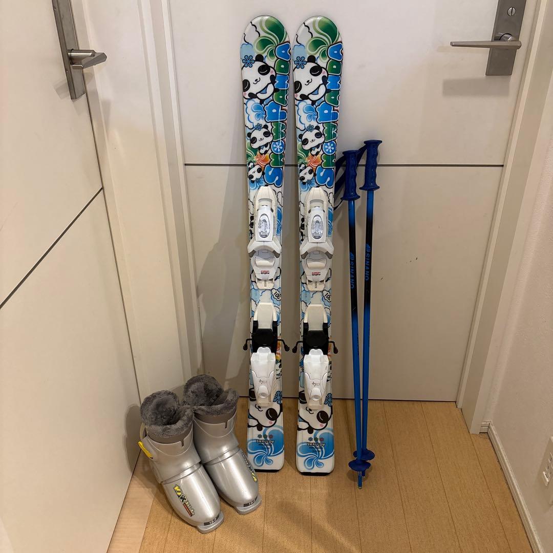 SWALLOW キッズスキー板・ポール・ブーツ4点セット 100cm