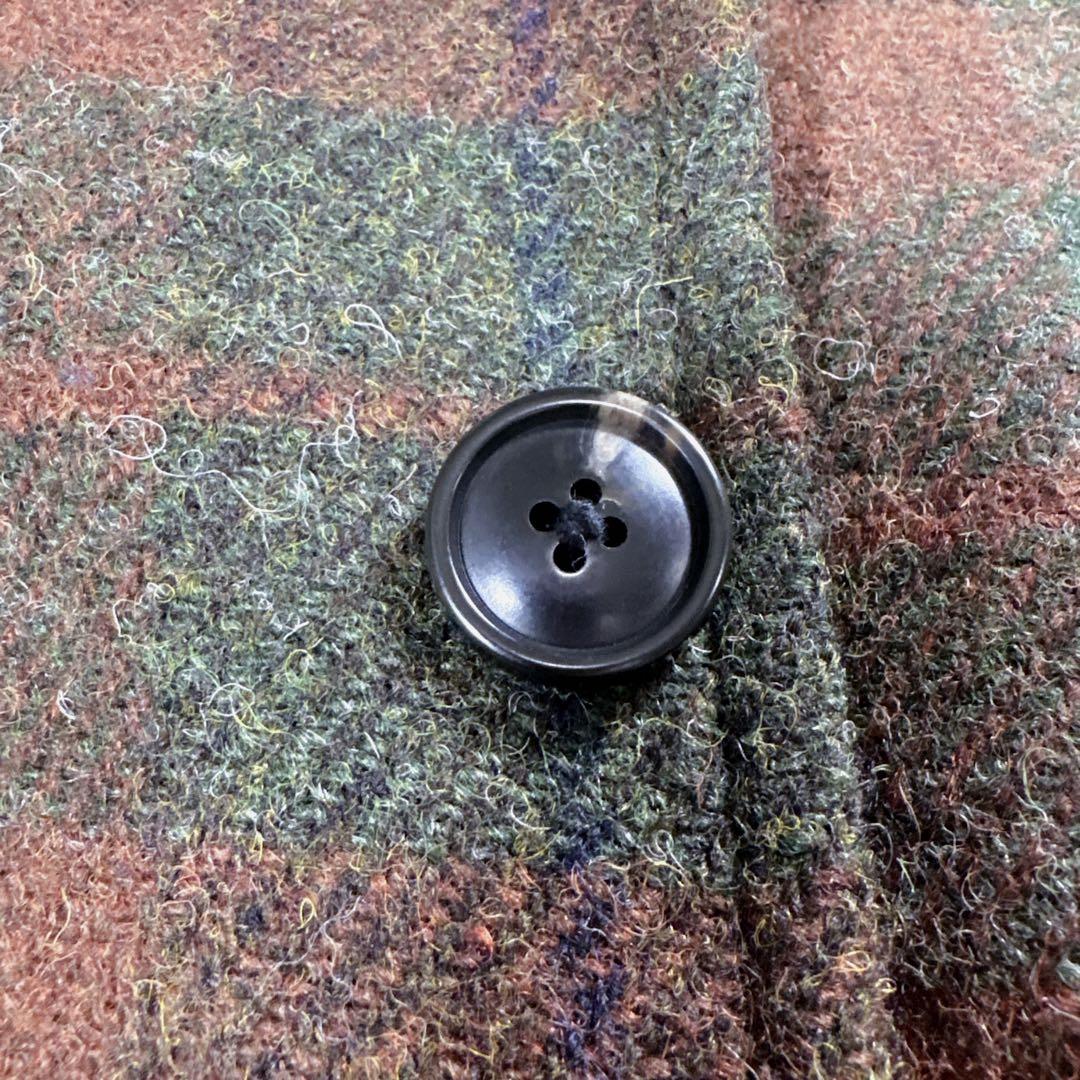 BEAMS BOY ジャケット ハリスツイード コラボ エルボーパッチ チェック