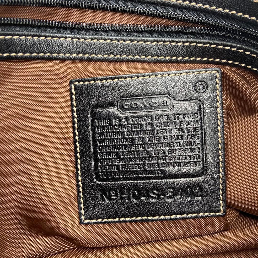 美品✨コーチ オールレザー ボストンバッグ 2way 旅行 ブラック 5402
