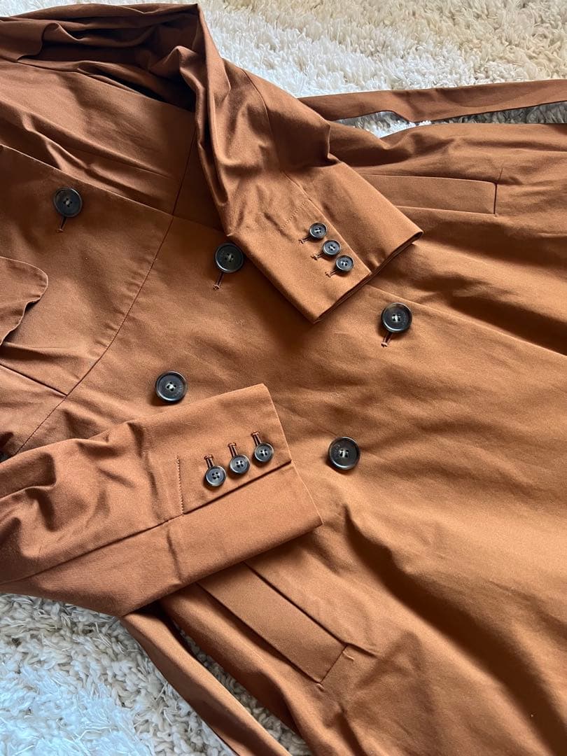 ☆お値下げ☆ENFOLD ライトギャバフレアレディ トレンチコート ブラウン