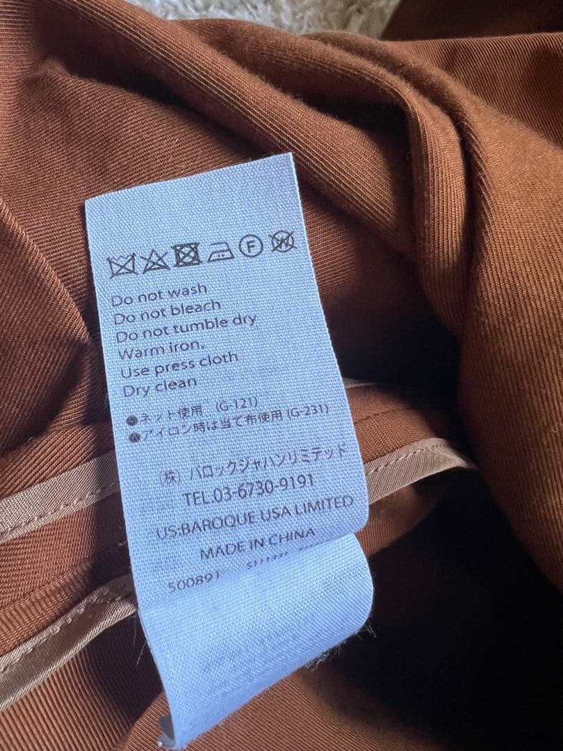 ☆お値下げ☆ENFOLD ライトギャバフレアレディ トレンチコート ブラウン