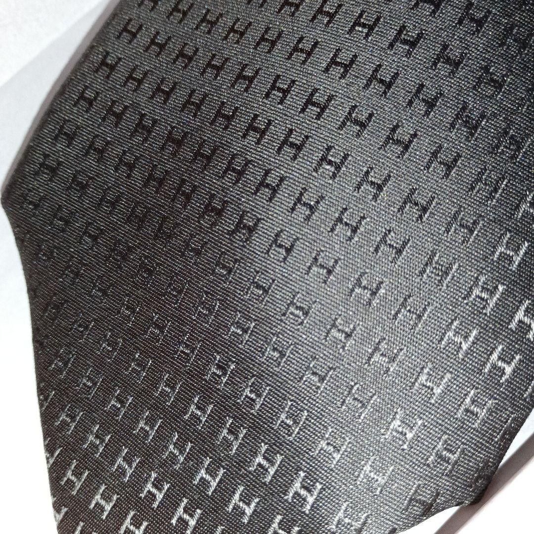 buruaaaaaaaa様用 HERMES H織りネクタイ グレーシルク100%