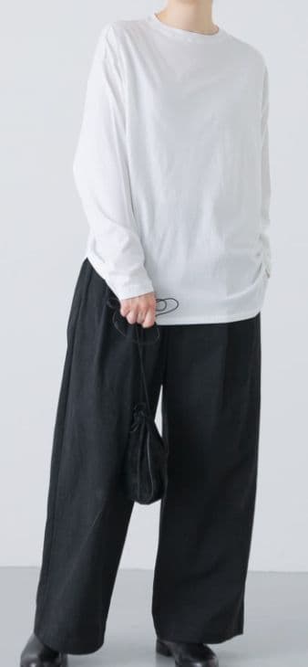 完売品【新品タグ付き】かぐれ コットン クルーネックカットソー