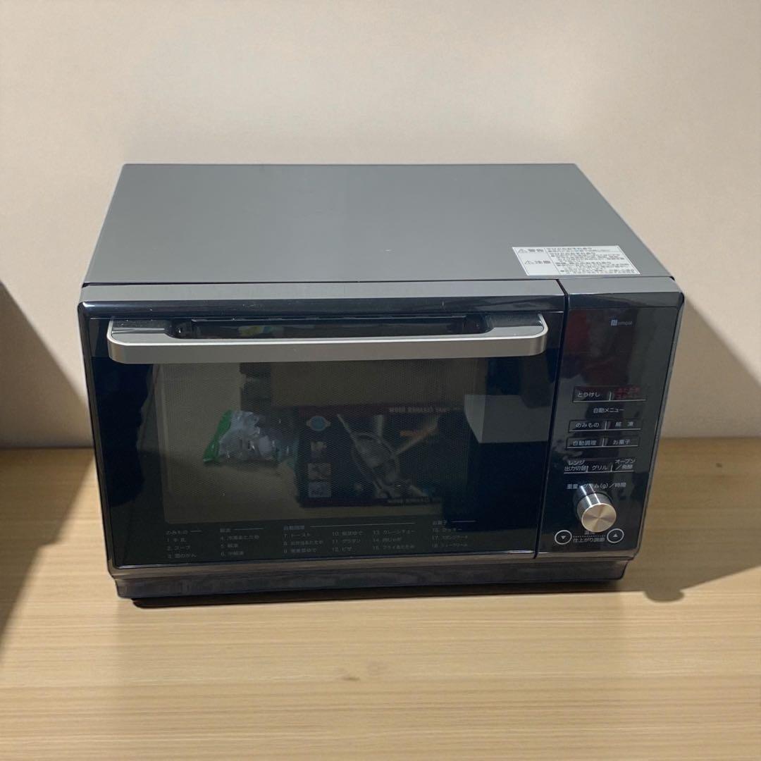 (美品)ニトリ 25L フラットオーブンレンジET-626A 24年製 ブラック