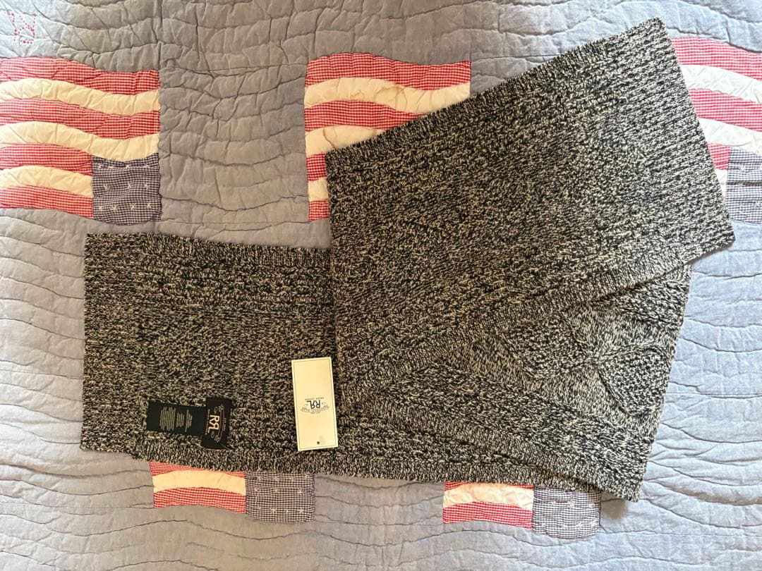 新品未使用！ダブルアールエルRRLウール100%マフラー