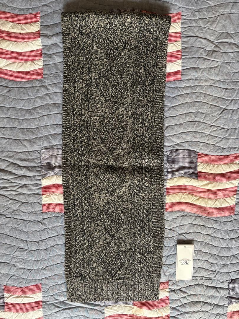 新品未使用！ダブルアールエルRRLウール100%マフラー