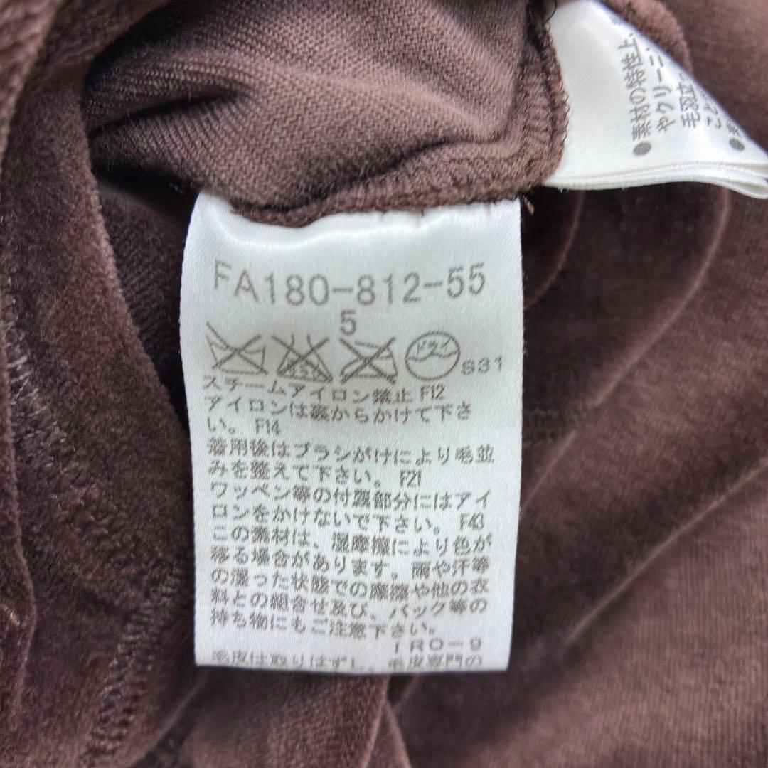 バーバリーロンドン　ベロア　ジップアップパーカー　ノバチェック　XL　ブラウン