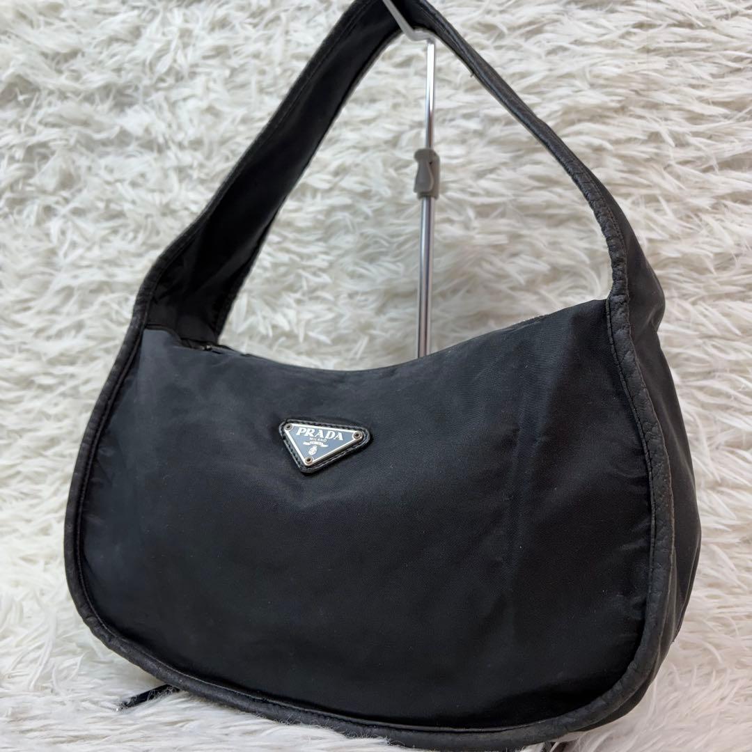 激レア✨PRADA プラダ アクセサリーポーチ レザー×ナイロン ワンショルダー
