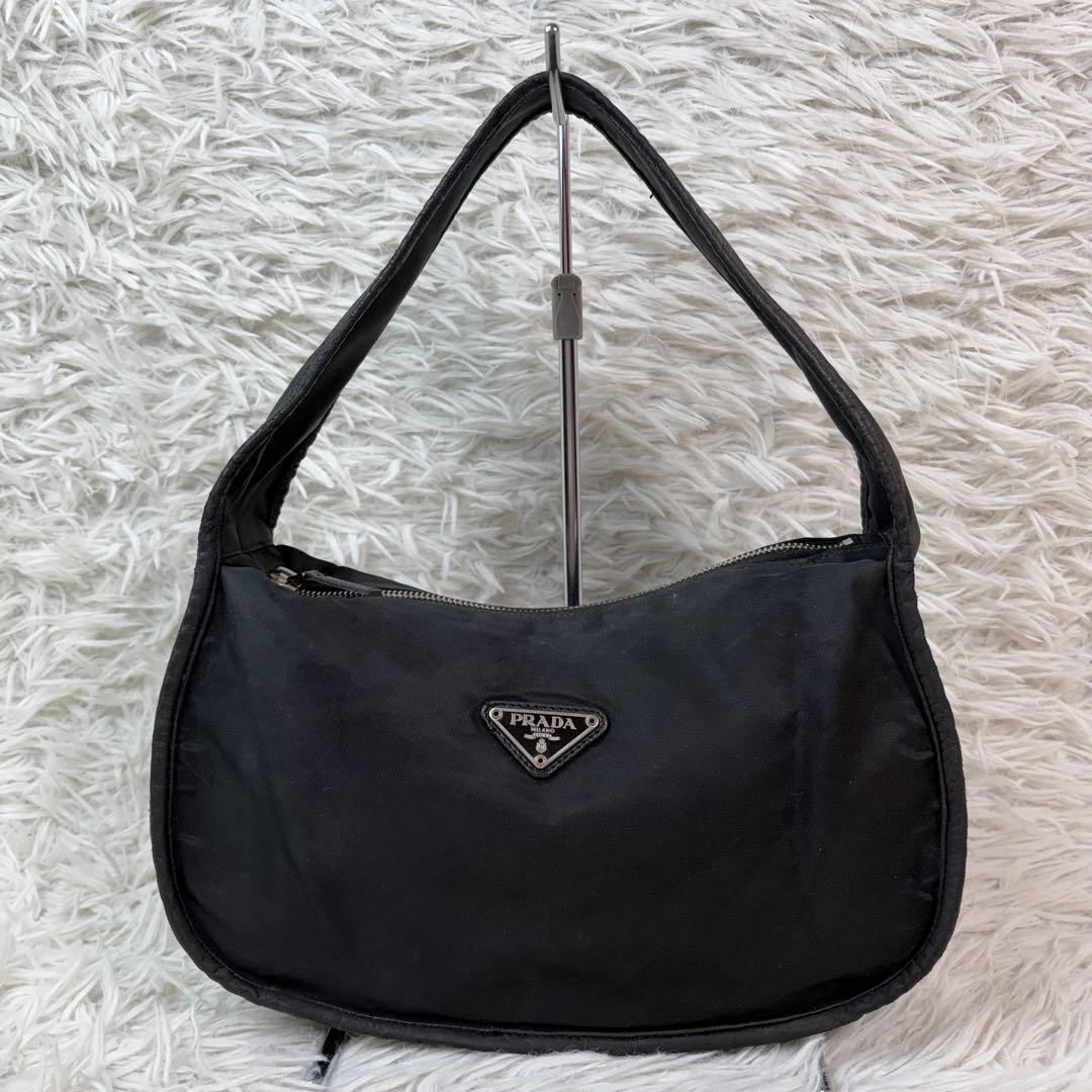 激レア✨PRADA プラダ アクセサリーポーチ レザー×ナイロン ワンショルダー